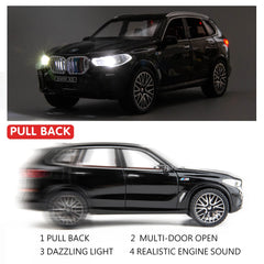 BDTCTK 1:32 X5 SUV open doors invites interactive pretend play