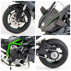 BDTCTK Ninja H2R diecast side-view highlighting suspension realism