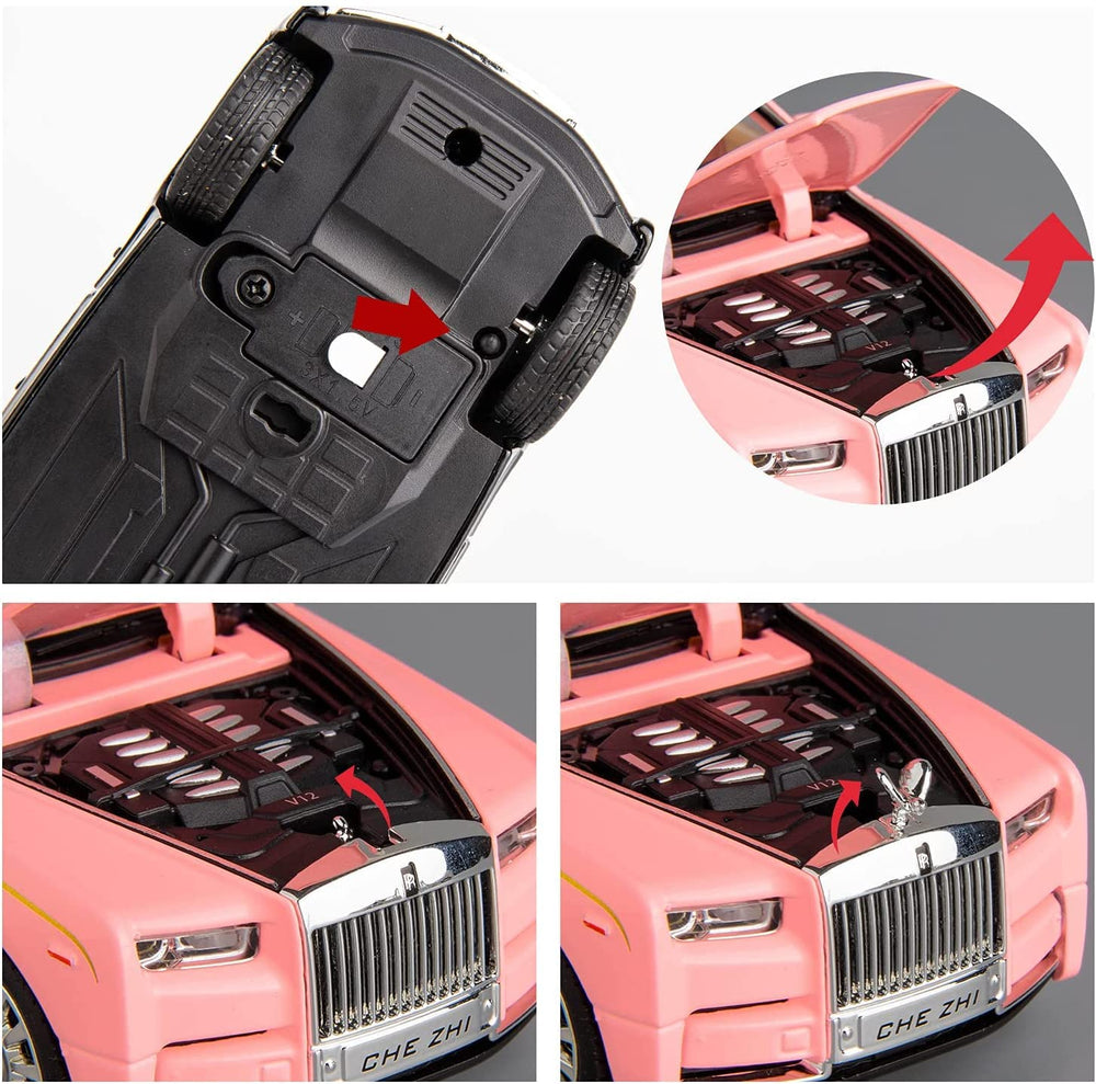 BDTCTK Rolls-Royce Phantom 1/32 pull-back action moves quickly