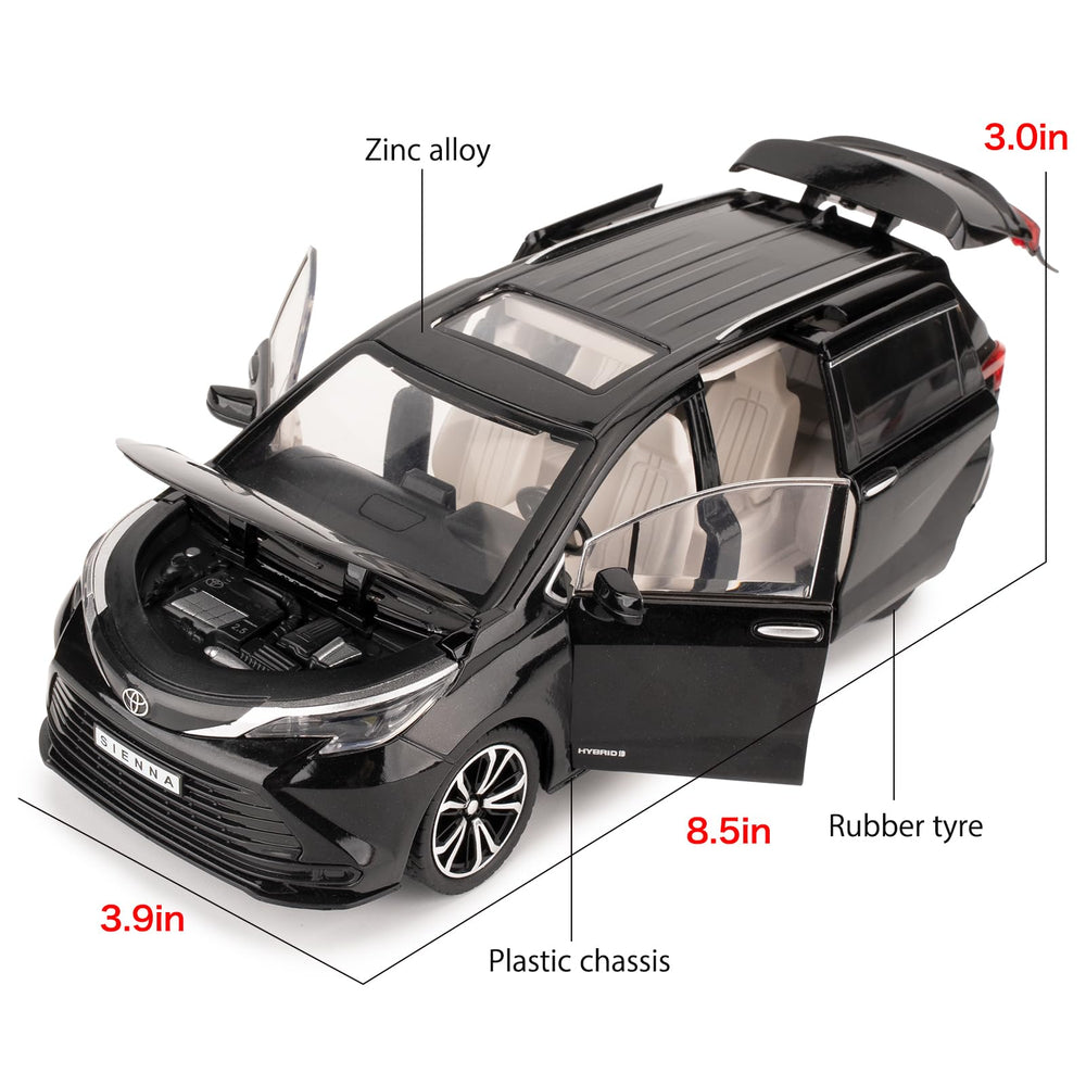 BDTCTK Sienna 1:24 openable doors, hood, and tailgate for interactive play