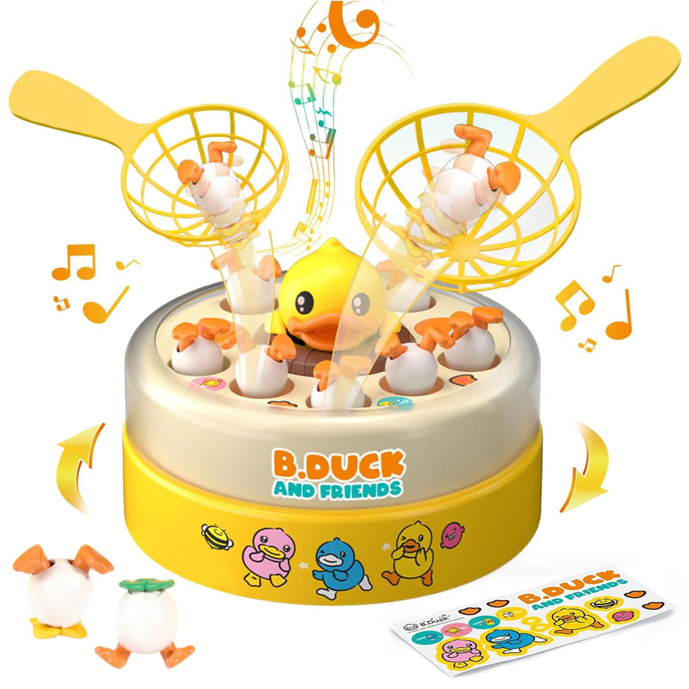 B.Duck Bounce and Catch board game with jumping ducks for quick reflex play