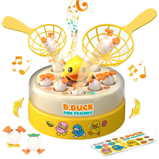 B.Duck Bounce and Catch board game with jumping ducks for quick reflex play