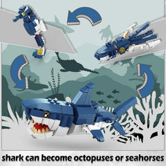 BDXEJV Creator 3-in-1 Animals animal-mech-warrior inspires teamwork.