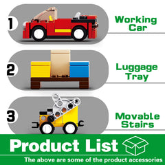 BDXEJV City Cargo Plane set cargo tray supports interactive loading.