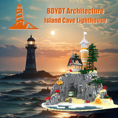 BDYDT Lighthouse tower with seaside scene for educational and decorative display.