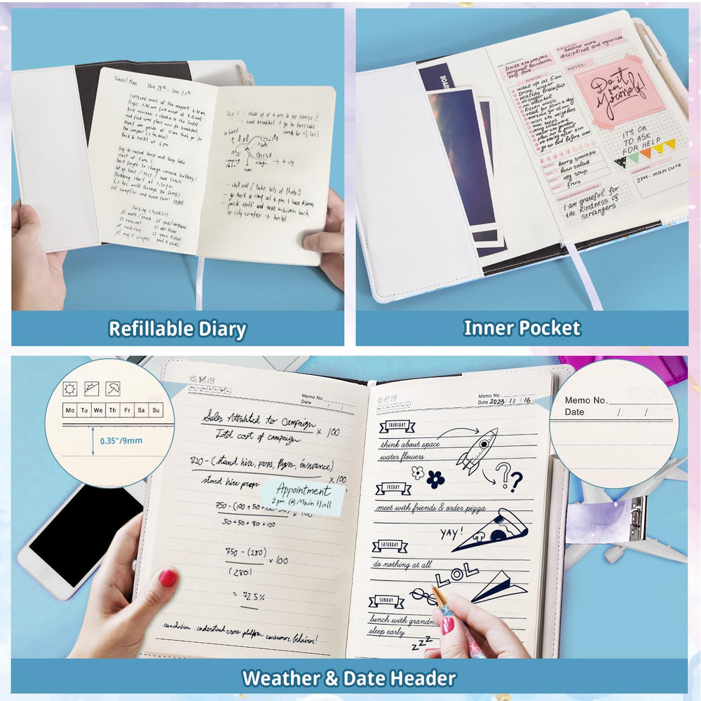 Beadsky diary includes a pen for immediate journaling