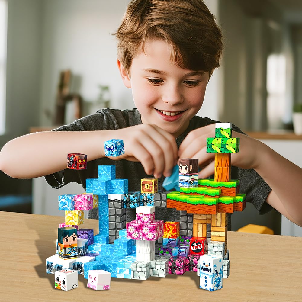 Beamryx bright-pattern blocks showcase colorful designs for STEM-inspired building.