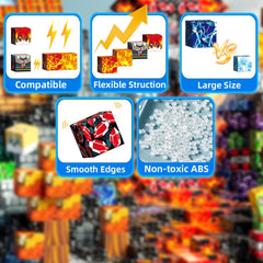 Close-up of Beamryx blocks shows safe, non-toxic construction for worry-free play.