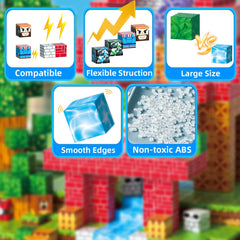 Beamryx magnetic blocks house pieces — supports multi-piece construction and spatial planning for growing builders.
