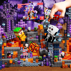 Beamryx blocks used by children ages 4-8 to build varied structures