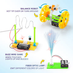 BeAndge STEM Robotics Kit bubble machine creates colorful displays.