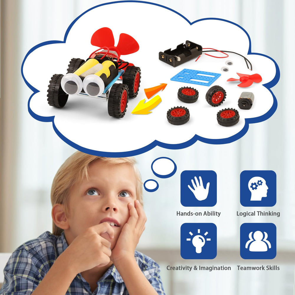 BeAndge wind powered car kit instructions for assembly.