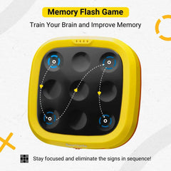 BearHonie 4-in-1 handheld Tic Tac Toe desk use, quick brain exercise.