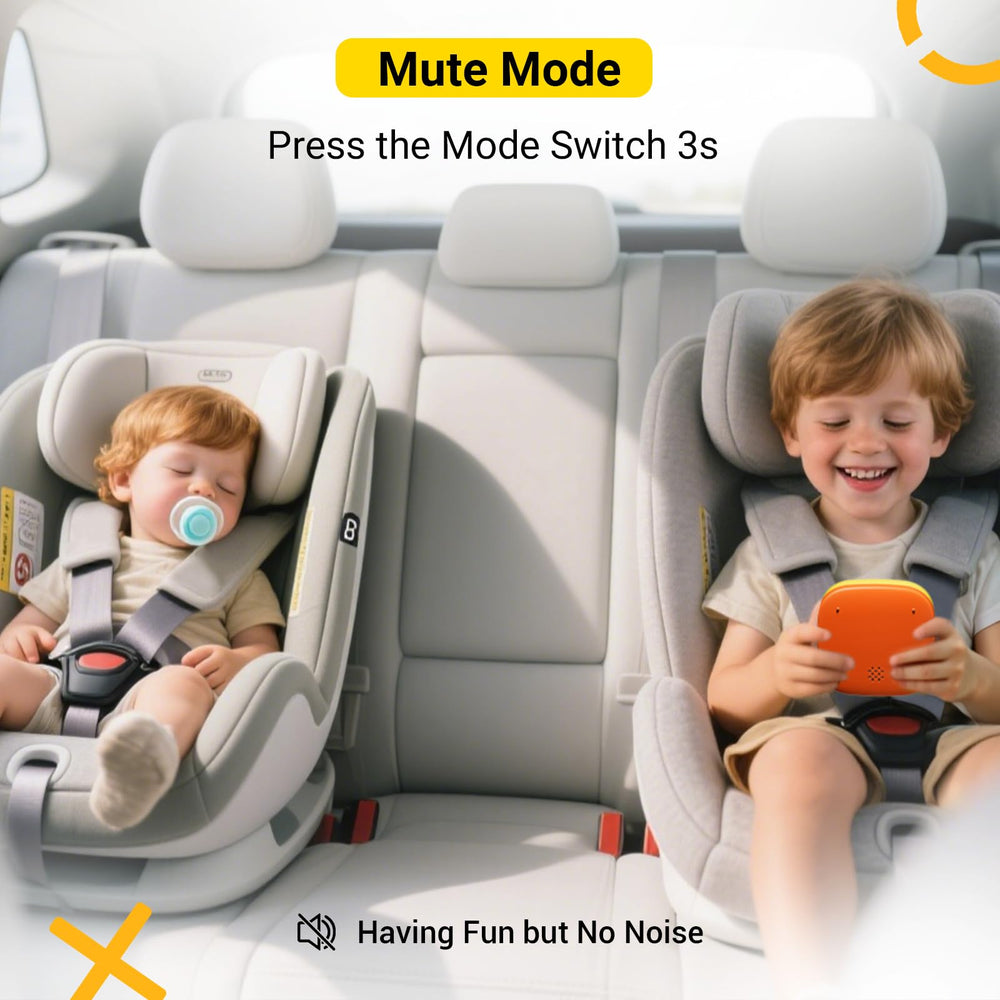 BearHonie 4-in-1 handheld Tic Tac Toe silent mode, discreet play.