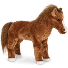 Bearington Blaze plush horse with realistic features for imaginative play and comfort.