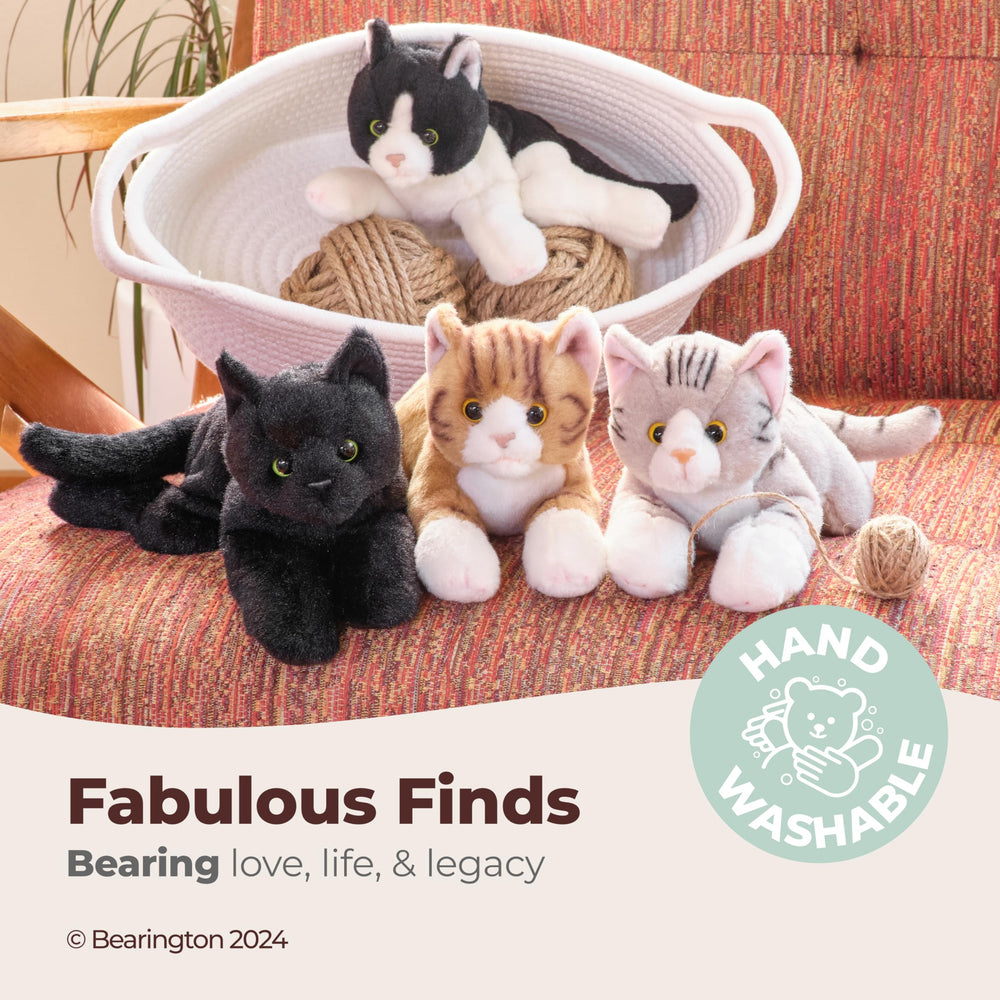 Cleo Siamese cat plush with lifelike details for realistic play.
