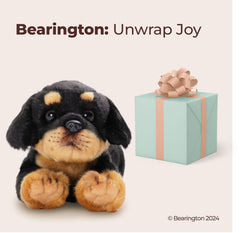 Bearington Collection Gunner plush in gift-ready packaging for a thoughtful present