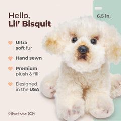 Bearington Lil' Bisquit face closeup soft fur invites gentle touch.