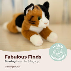 Bearington Lil' Callie poseable kitten enhances imaginative play sessions.