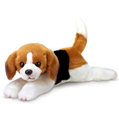 Bearington Lil' Hunter Beagle plush with soft fur for cuddling during storytime