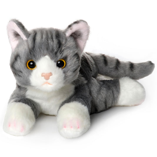 Bearington Lil' Socks cat, front view: a cuddly 8-inch plush for cozy hugs and imaginative play.