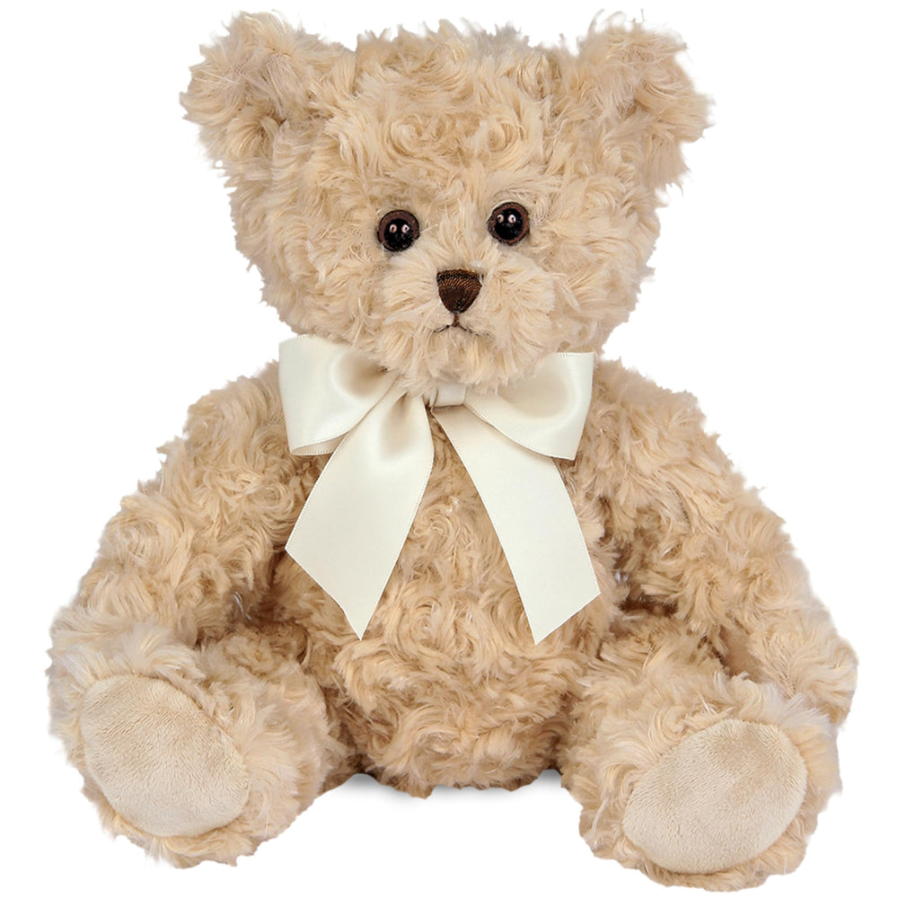 Bearington Lil' Tate 12in teddy bear close-up showing soft fur for cozy snuggles.