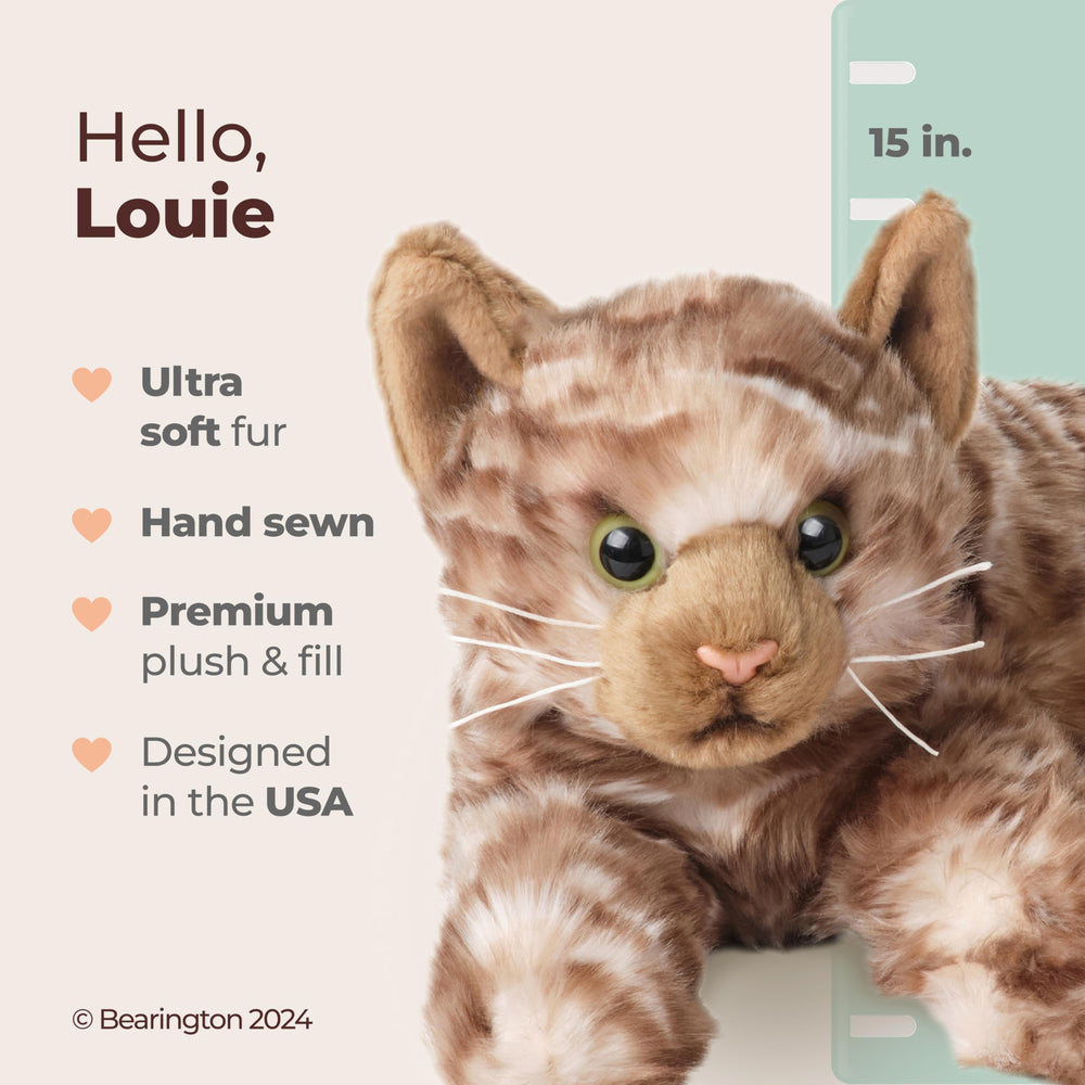 Bearington Louie soft plush fur closeup highlighting silky texture for bedtime snuggles