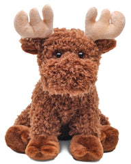 Bearington Morton Moose plush, 10.5 inches, a soft cuddle buddy for kids