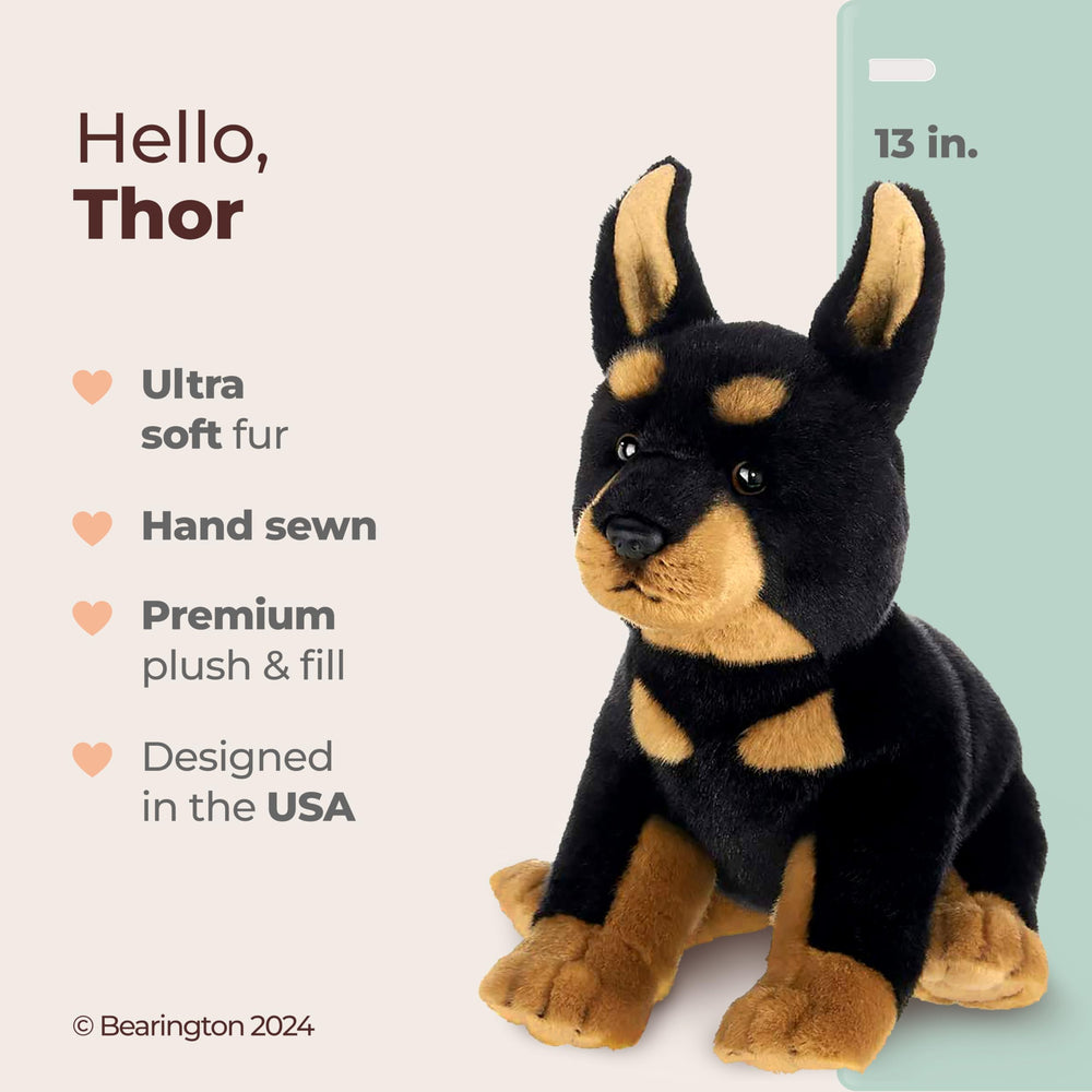 Bearington Thor plush showcases premium faux fur for cozy hugging sessions.