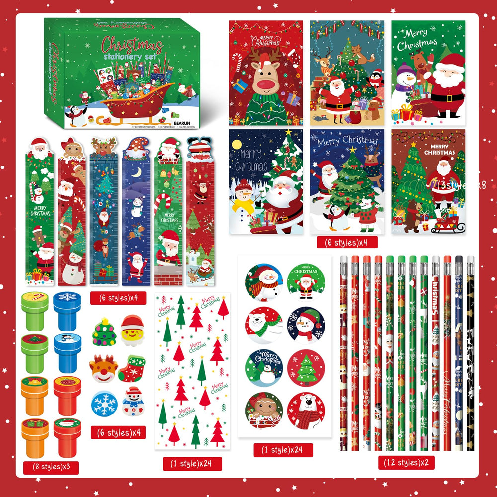 Bearun Christmas party favors rulers keep desks organized during holiday activities.