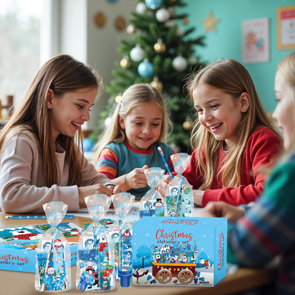 BEARUN stamps 24-pack: fun stamping activity for parties and classroom projects.