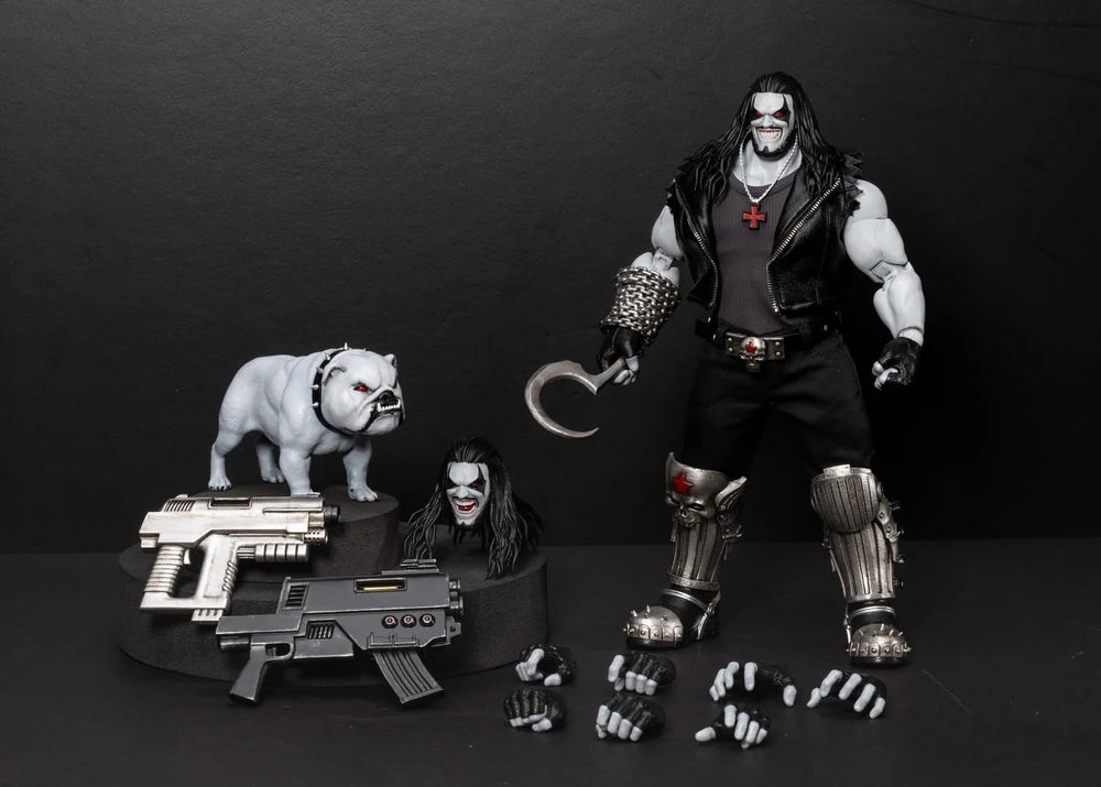 Beast Kingdom Lobo Deluxe Ver. two heads offer expressive display moods.