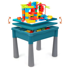 BEAURE 5-in-1 table with block-board lid sparks creativity and hands-on building.