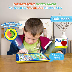 BEAURE 6-in-1 Kids Tablet songs and quiz visuals encourage engagement