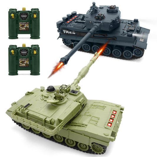 BEAURE RC Tank 28-scale front view with immersive battle sounds