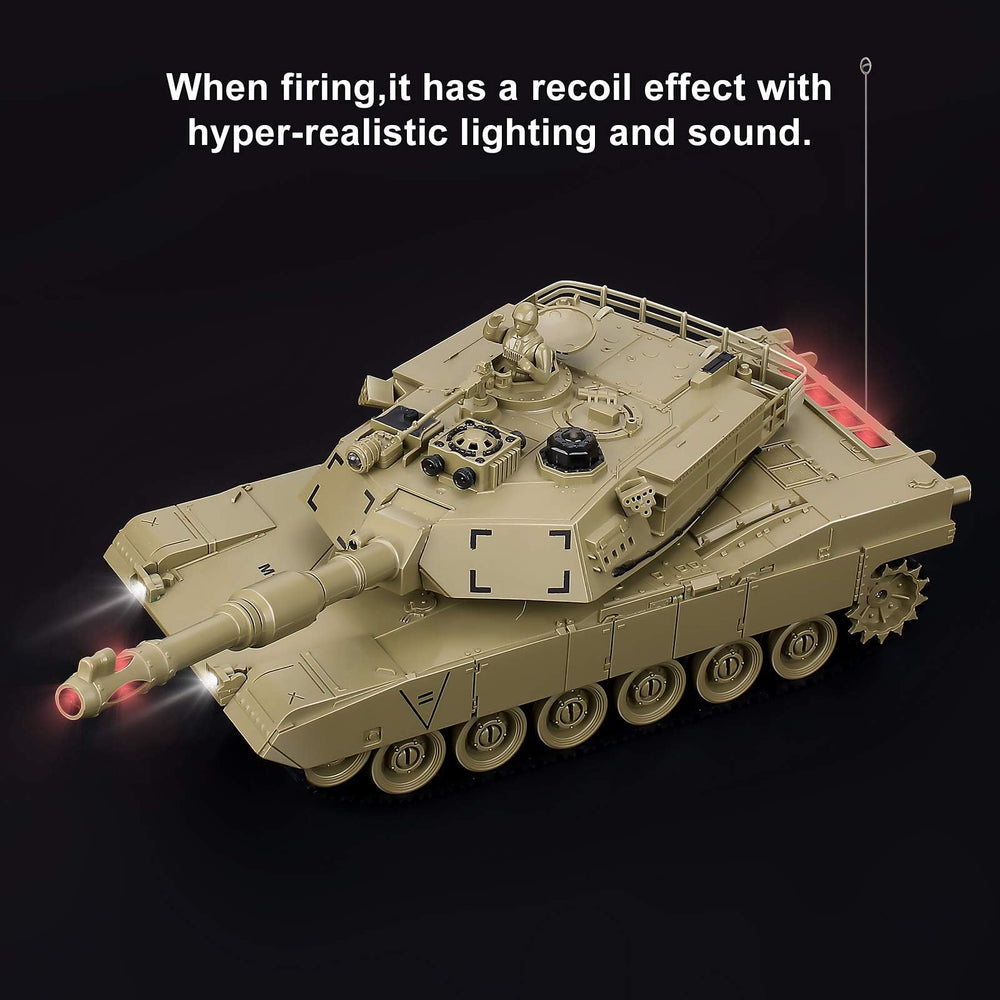BEAURE RC Tank 1:28 M1A2 remote control for precise steering