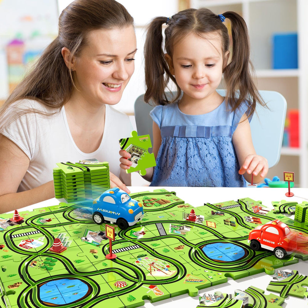 Beby Buty puzzle blocks with smooth edges ensure safe handling.
