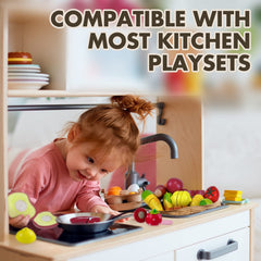 Beberolen potato cutting set offers chunky textures for engaging kitchen time.