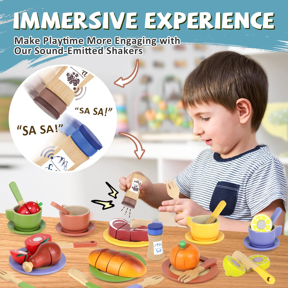 Beberolen wooden play dishes plates for coordinated pretend dining
