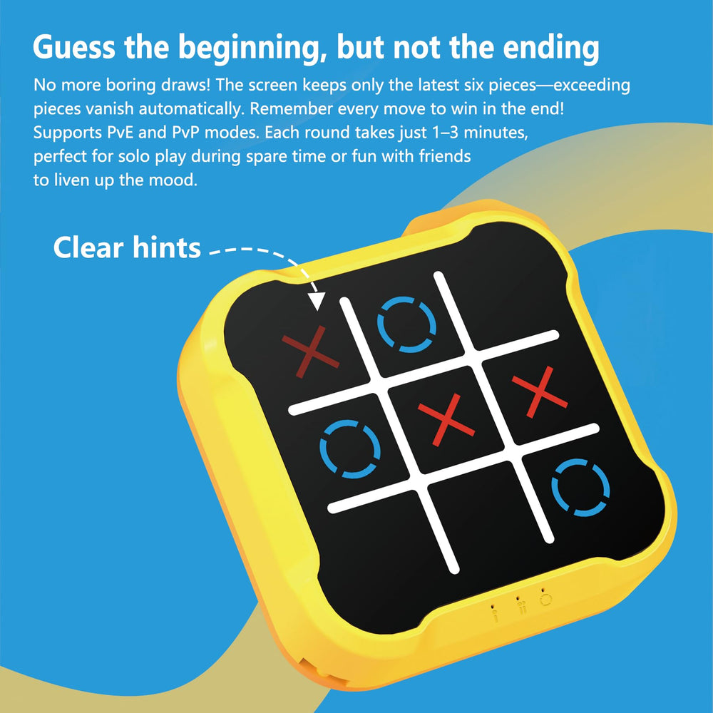 BEBESIRI Tic Tac Toe Bolt Game memory-flash mode trains pattern recall