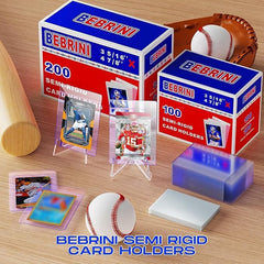Bebrini ultra-clear protectors reveal card details while guarding against wear.
