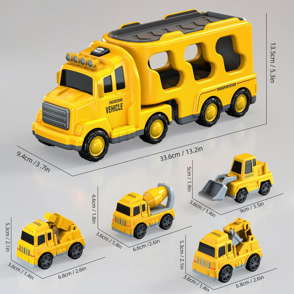 Beby Buty lighted transport truck provides visual feedback during fun.