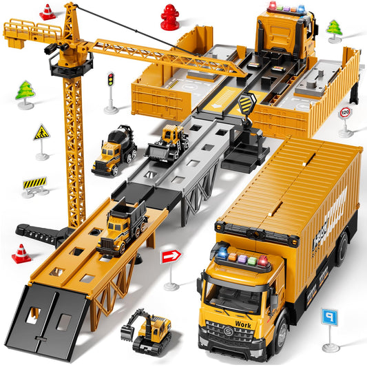 Beby Buty Carrier Truck Race Track image highlights a bright transport truck for imaginative play.