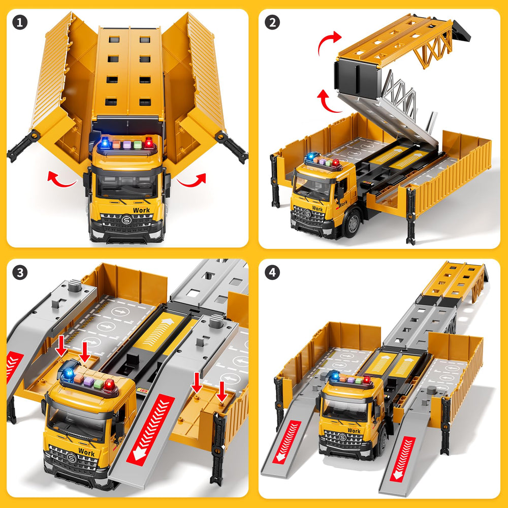 Beby Buty Engineering Truck Set image highlights a complete playset for creativity.
