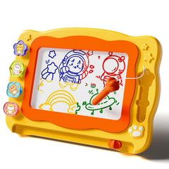 Beby Buty large magnetic drawing board in use for kid's coloring and doodling