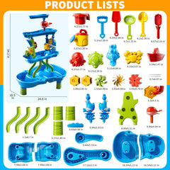Beby Buty water table wheel action enhances fine motor skills outdoors.