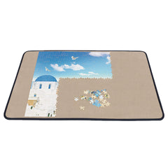 Becko US puzzle board front view on khaki surface prevents sliding while assembling