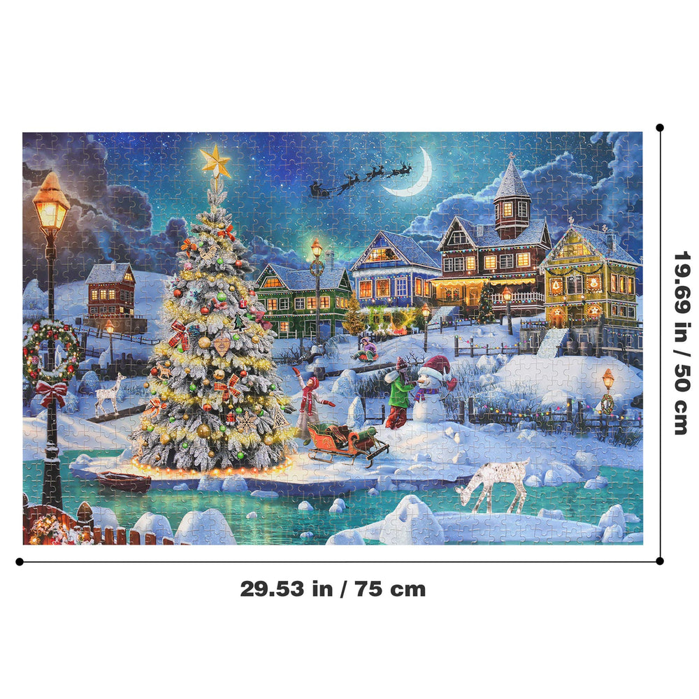 Becko US wooden puzzle finished size 75 by 50 cm for display
