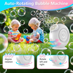 Bedail bubble machine with a 3000mAh rechargeable battery for portability