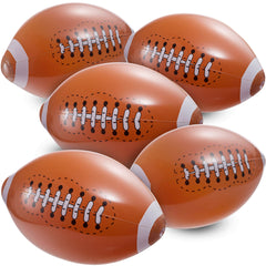 Bedwina 12-pack inflatable footballs ready for beach and pool play
